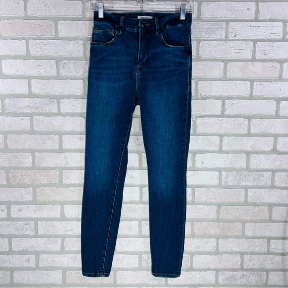 Good American Good Waist High Rise Skinny Jeans in Blue 195 Size 4/27 - Picture 3 of 8